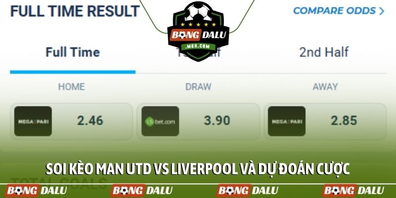 Soi kèo Man Utd vs Liverpool và dự đoán cược